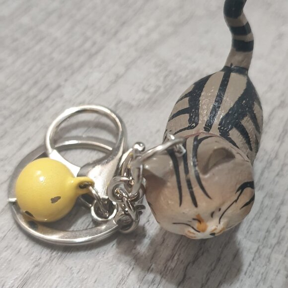 Cat 3D Key Chain Key Ring Unisex Handbag Backpack Charm Pendant Accessory Gift - Picture 1 of 2